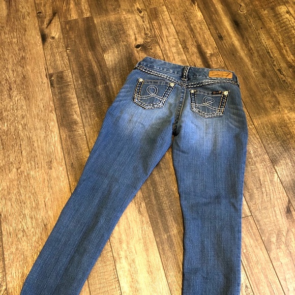 Seven 7 Brand Super Low Skinny Jeans - Picture 2 of 6
